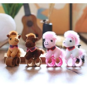 Resim Baijiafu2 Yeni 1 Adet Dört Inç Iyi Şanslar Karikatür Peluş Oyuncak Bebek Anahtarlık Sevimli Bebek Anahtar Küçük Kolye Seti (Yurt Dışından) 