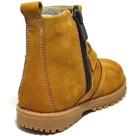 Resim Chiron Hakiki Deri Fermuarlı Kürklü Unisex Bebek Bot Çok Renkli 