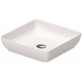 Resim Duravit - Sivida Durocast Kare Çanak Lavabo 40 Cm Mat Beyaz - 2660013200- Beyaz 