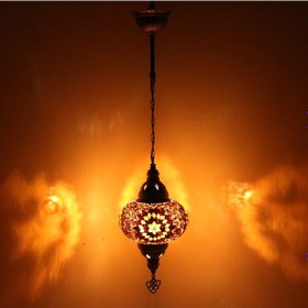 Resim Dekoratif MOZAİK TEKLİ ASKILI GECE LAMBASI 