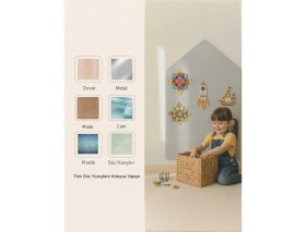 Resim Manyetik Pano Sticker - Magle Magblok Çatı Maxi Çok Fonksiyonlu Oyun Alanı 