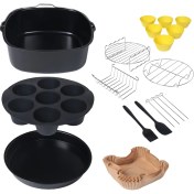Resim Square Air Fritöz Aksesuarları, Instant Vortex Plus, Cosori 6.4l, Tefal Xxl 6.2l, Breville ve Çoğu 5.7l Hava Friyesi (Yurt Dışından) 