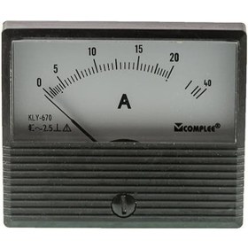 Resim 20A Analog Ampermetre - Panel Tipi Ölçü Aleti Kly-T670 
