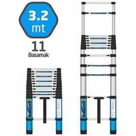 Resim Master 504321 Teleskopik Merdiven 11 Basamak 320 Cm 