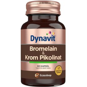 Resim Dynavit Bromelain - Krom Pikolinat Takviye Edici Gıda 60 Kapsül 