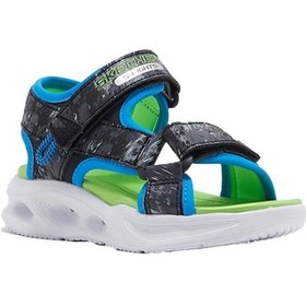 Resim Skechers Sola Gkow Sandal Aquatastic Çocuk Sandalet-9808 Gri - Turuncu 