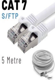 Resim IRENIS Beyaz Cat7 S-ftp Ethernet Network Kablosu 5 m 