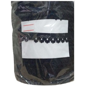 Resim Çamaşır Lastiği Dantelli 1 Cm 75 Metre 1 Top Siyah 