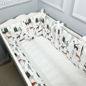 Resim Woods Bumper | Beşik Yan Koruma - Sosis Bumper / 80x140 
