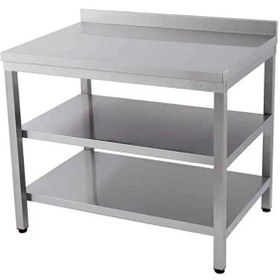 Resim Öztiryakiler Çalışma Tezgahı Ara Raflı Sırtlı 160x70 CM 