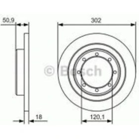 Resim Bosch 0986479A93 Arka Fren Aynası (Diski) Master Iıı 2.3dcı 10-(Çift Teker) 432067943R 