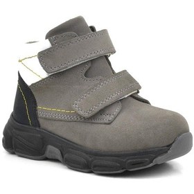 Resim Rakerplus Hakiki Deri Gri Nubuk Bebek Spor Bot Ayakkabı Gri 