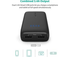 Resim RavPower Taşınabilir Şarj Cihazı Powerbank 12.000mah Qc Hızlı Şarj 3.0 