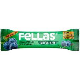 Resim FELLAS Chia Yaban Mersini Meyve Bar 40 Gr 