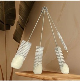 Resim Büro Ev Ofis Hijyeni İçin Dörtlü Multifonksiyon Temizlik Fırçası 