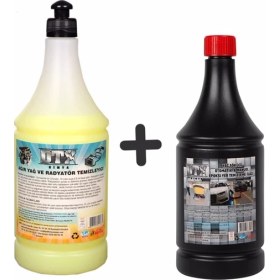 Resim Dtx Kimya Ağır Yağ Sökücü Radyatör Temizleme 1 Litre & Epoksi Yer Zemin Temizleme Sıvısı 1 Lt 