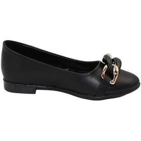 Resim Celira Siyah Cilt Tokalı Günlük Babet Ayakkabı Siyah 