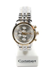 Resim İsviçre Cortebert Safir Cam Fonksiyonlu Erkek Kol Saati Gümüş 