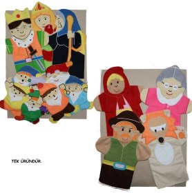 Resim Uravas Store Mey Ithalat® AND-5004 Masal Kahramanlari Kukla Seti̇ 