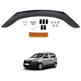 Resim Dacia Dokker Ön Kaput Koruyucu Rüzgarlık Deflektör Akrilik ABS 4m 