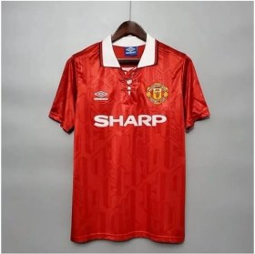 Resim Manchester/united 1992/93 Sezonu Iç Saha Kırmızı Isimsiz Retro Forma 