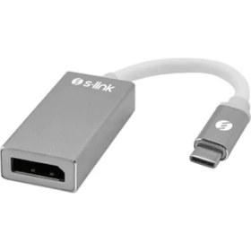 Resim S-Link SL-USB-C74 USB 3.1 Type-C To Display Port Çevirici 