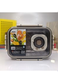 Resim Buzdolabı Gıda Saklama Kabı Tarih Detaylı 2,2 Lt Açık Gri 