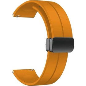 Resim Realme Uyumlu Techlife Watch S100 Mıknatıslı Silikon Kordon 20mm Krd84 
