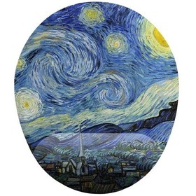 Resim Mavi Van Gogh Yıldızlı Gece Bilek Destekli Kaymaz Buruşmaz Kırılmaz Mousepad 