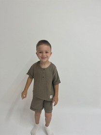 Resim Oliven The Kid Oliventhekid Müslin Unisex Çocuk Takım Vizon Vizon 