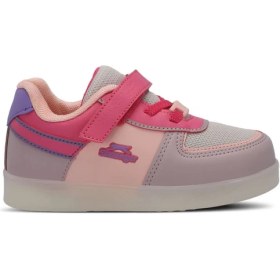 Resim Slazenger PERLE Kız Çocuk Cırt Cırtlı Işıklı Taban Pembe / Mor Sneaker 