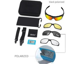 Resim Usa Military Daisy C9 4 Lensli Polarize Taktikal Gözlük 