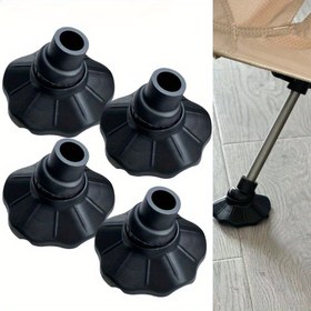 Resim 4 Adet Kamp Tabure Bacak Kılıfı - Dayanıklı Plastik Kaymaz Sandalye Ayak Koruyucular, Balıkçı Sandalyeleri ve Katlanır Sandalyelere Uygun 4 Boyut (13-16mm), Açık Hava Ekipmanları için Erişimler, Güvenli Uyum,Koruyucu Kapaklar,Güçlendirilmiş Tutuş,Hava koşullarına dayanıklı malzeme 