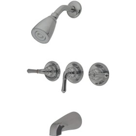 Resim Kb238 Magellan Küvet Duş Bataryası, 3 Kollu, Fırçalanmış Nikel, 12,7 Cm Musluk 6998 