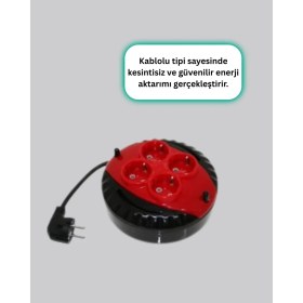 Resim Hexa Türkiye Üretimi 5 Metre 4 Prizli Kablolu Makara 