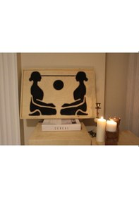 Resim Cıgılwood Medıtatıon Ahşap Bohem Tablo 