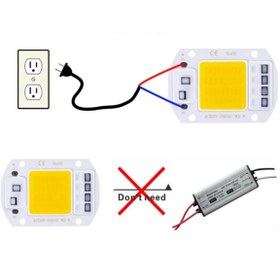 Resim DEMİRLED 220 Volt 50 Watt Pembe Projektör Cob Led Çipi 