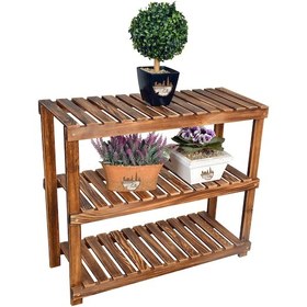 Resim Dekoratif Katlı Ahşap Raf Portatif Ayakkabılık Çiçeklik Saksılık (450323872) Diğer 