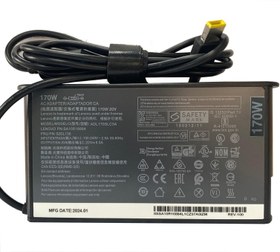 Resim Lenovo 20V 8.5A 170W Dikdörtgen USB Sarı Uç Laptop Adaptör (FAST) 