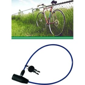 Resim Motor Kilidi Anahtarlı Çelik Halatlı Kilit 65 cm 1410 