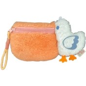 Resim Elmpaly Portakal Renkli Taşınabilir Karakterli Kumbara Kulaklık Ruj Çantası Günlük Seyahat Turuncu 