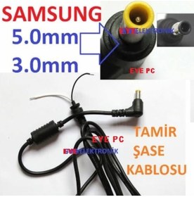 Resim Samsung Adaptör Tamir Kablosu Laptop Notebook5.0-3.0 Mm 
