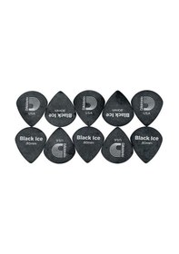 Resim Planet Waves 3dbk4-10 Black Ice Pena Medium 10'lu Paket Jazz Şekli - Hızlı Çalım - Mat Yüzey 