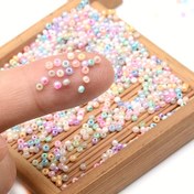 Resim 30000/1000 adet Cam Pirinç Boncuk Krem Rengi Tarzı Gevşek Tohum Boncuğu için Dly Boncuklu Püskül Aksesuarları Takı Bileklik Kolye Yapımı 