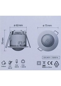 Resim Legrand 048737 Led Uyumlu Sıva Altı Hareket Sensörü 