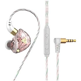 Resim Lasonstiges Pembe Qkz Sk8 Kablolu Kulaklık Hıfı Dinamik Stereo Ağır Bas 3.5mm Aux Kulak İçi Monitör Kulaklık Oyunu Spor Müzik Kulaklık Mıc İle 