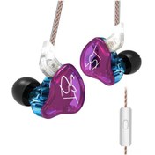 Resim Ximistore9 Kz Zst Pro İki Tipli Sürücü Kulak İçi Kulaklık, Mikrofonlu, 3.5mm Bağlantı, Mor-mavi Renk, Konforlu Kullanim Kz Zst Pro Kulaklık 