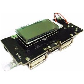 Resim Çift Usb Çıkışlı 2 1Amper Powerbank Modülü Ekranlı 
