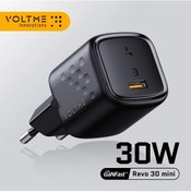 Resim Voltme 30 W Gan Şarj Cihazı Usb Tip C Hızlı Şarj Cihazı Pd 3.0 Mini Taşınabilir 30w Eu Plug White ' Beyaz 