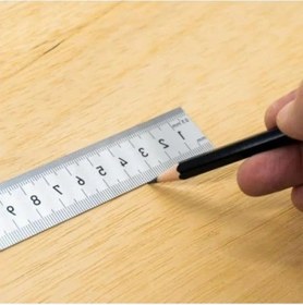 Resim 300 Mm Çift Taraflı Çelik Cetvel - Ölçüm İçin Doğru Araç 